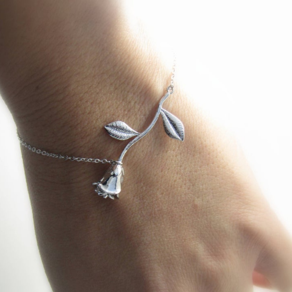 2/$25 Dainty Rose Bracelet, Available In 3 Colors